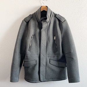 Guess Mens Semi Formal Gray Jacket